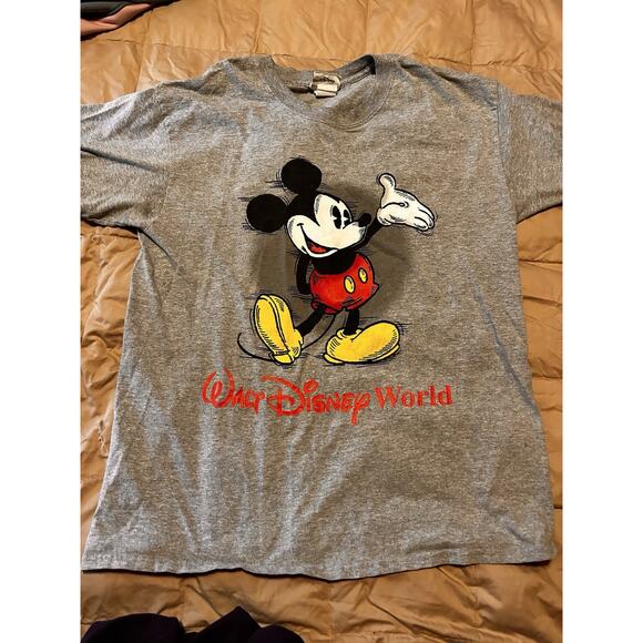 Vintage Y2K 2000s Walt Disney World Mickey Mouse Men's T Shirt Size L Tag - Picture 1 of 9